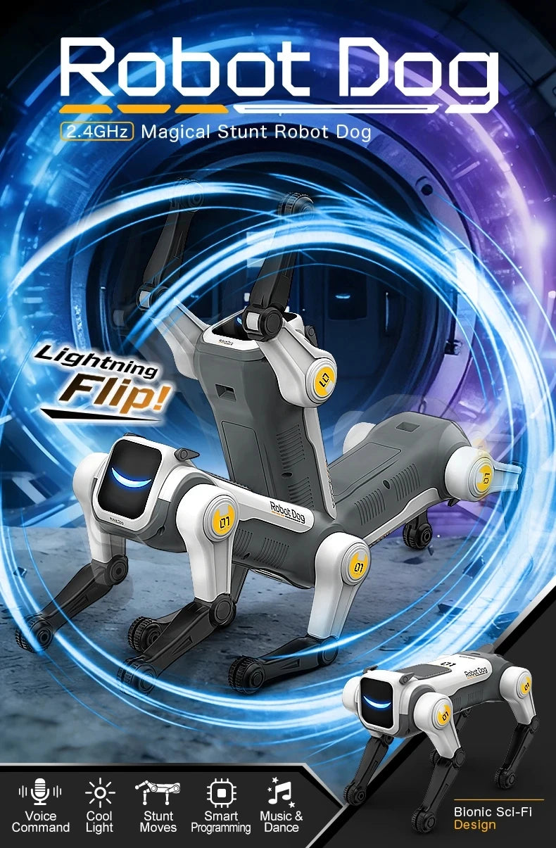 RC Mekanisk Robot Hund med Stemmekontrol og Tricks