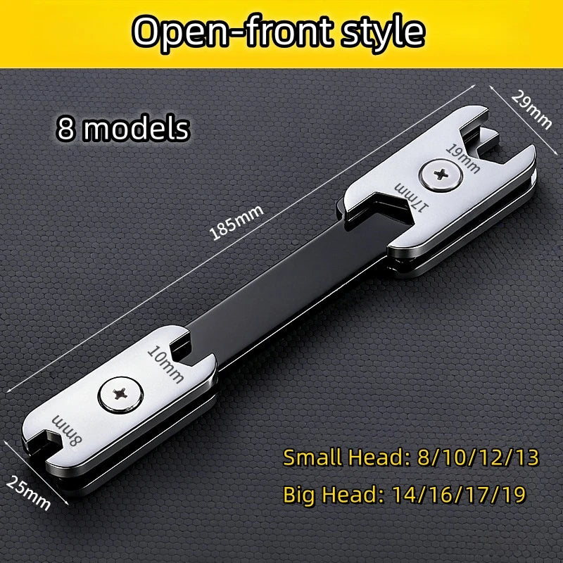 Multi-Size Rotating Wrench for Manual Repairs