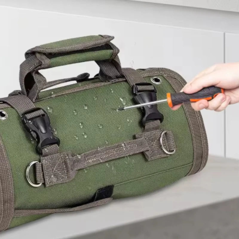 Roll-Up Tool Bag with Two Detachable Pouches