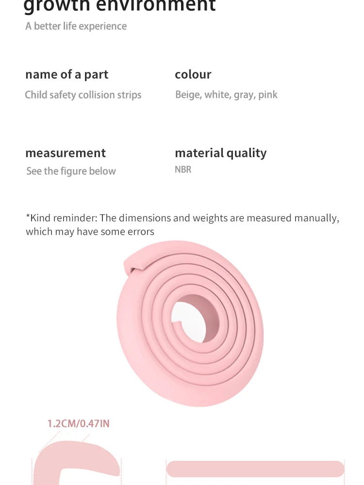 Table Corner Safety Strips – Soft Baby Protection