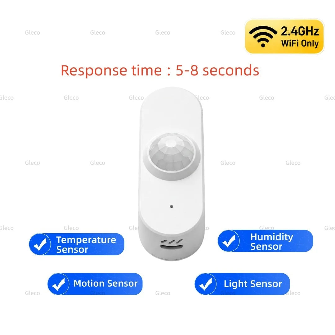 Wi-Fi PIR Motion Sensor, Optional Temperature/Humidity