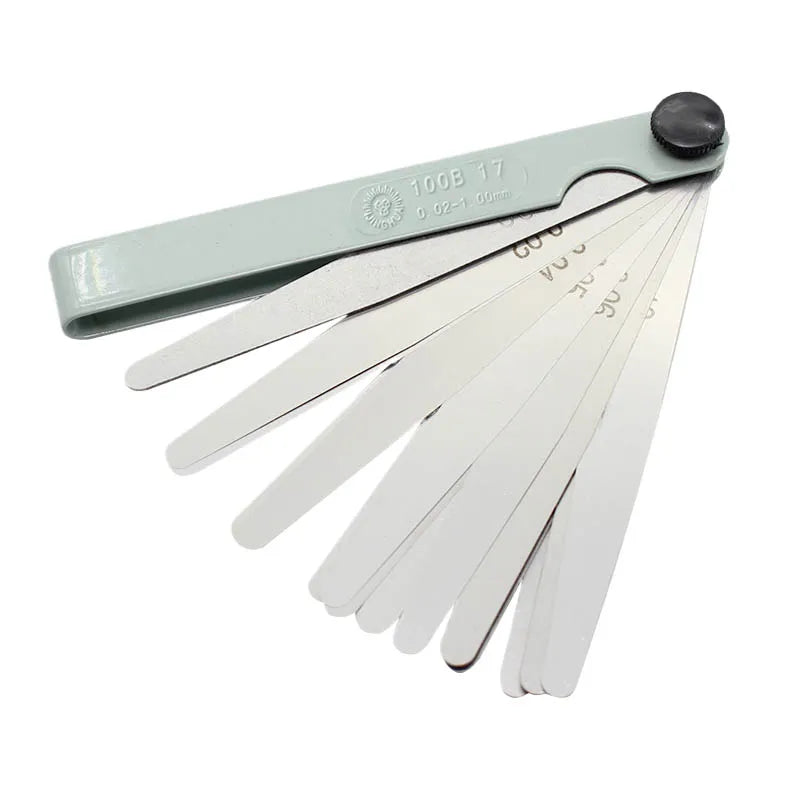 Metric Feeler Gauge, 17 ostrzy, 0,02–1,00 mm