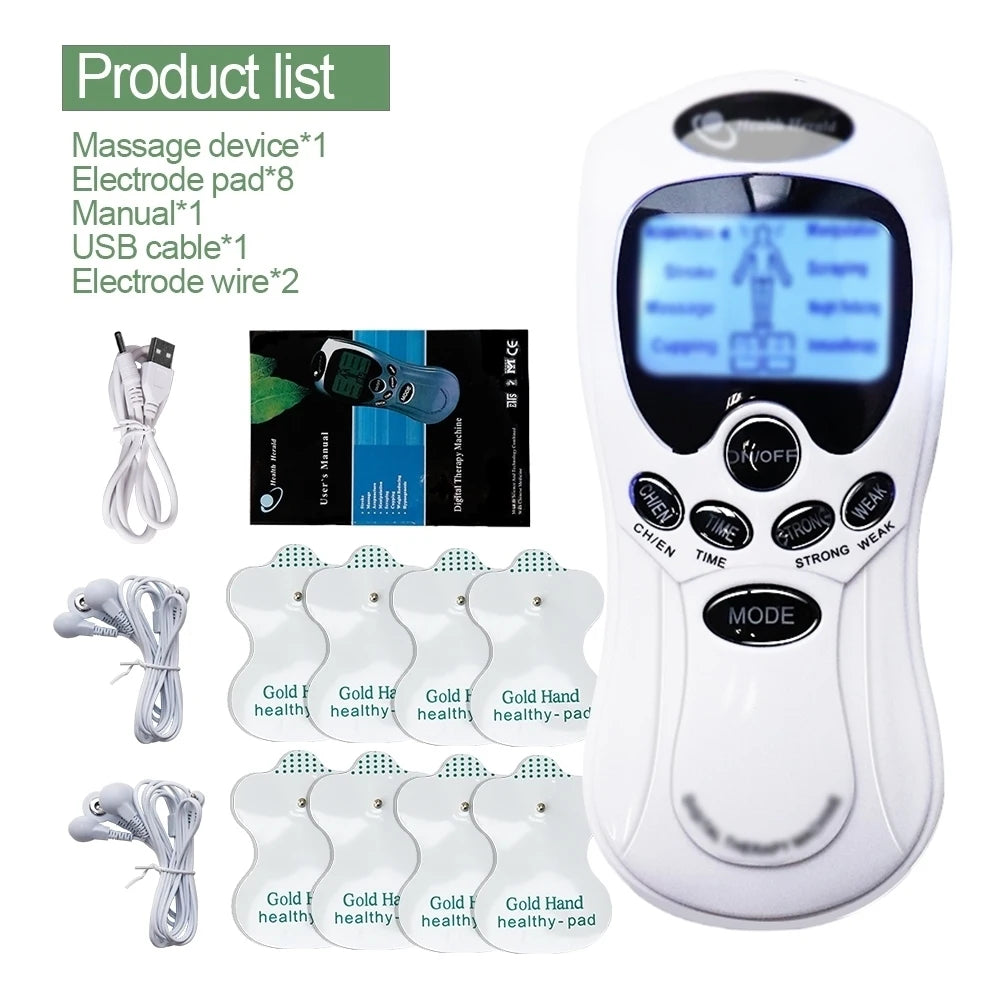Digital TENS/EMS Pulse Massager Kits or 20 Replacement Pads