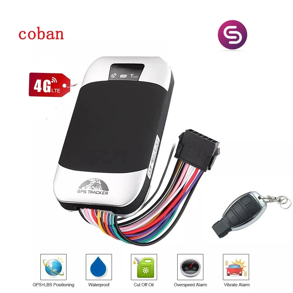 Coban TK303G 4G IP66 Vedenkestävä GPS-seuranta Remote Engine Cut-Off Öljy Ilmainen Web APP Ajoneuvo Moottoripyörä Trukki Seuranta