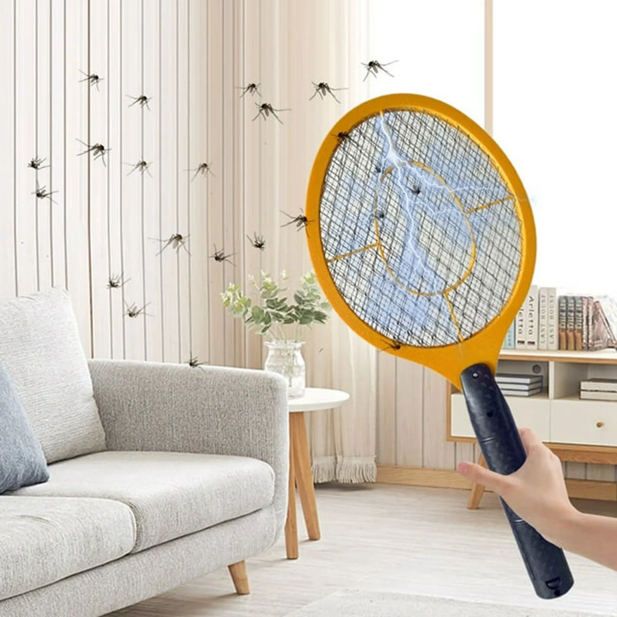 Battery-Powered Electric Fly Swatter