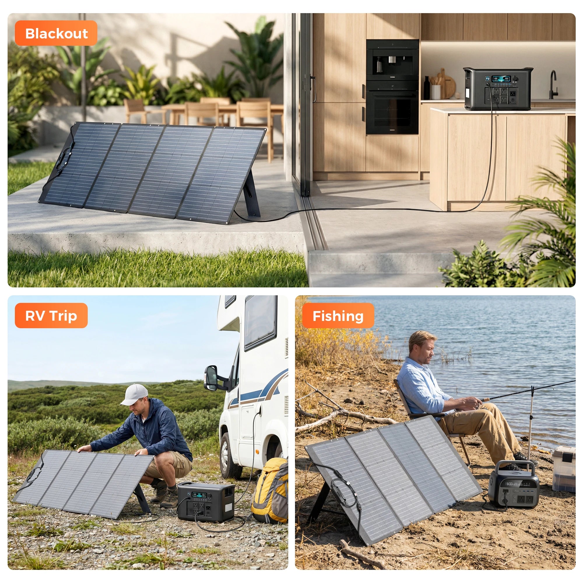 100W 200W 400W Foldable Solar Panel Portable Solar Charger