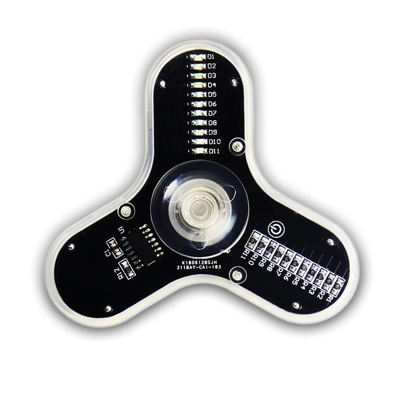 Kit DIY de lipire pentru experimentare electronică LED Spinner