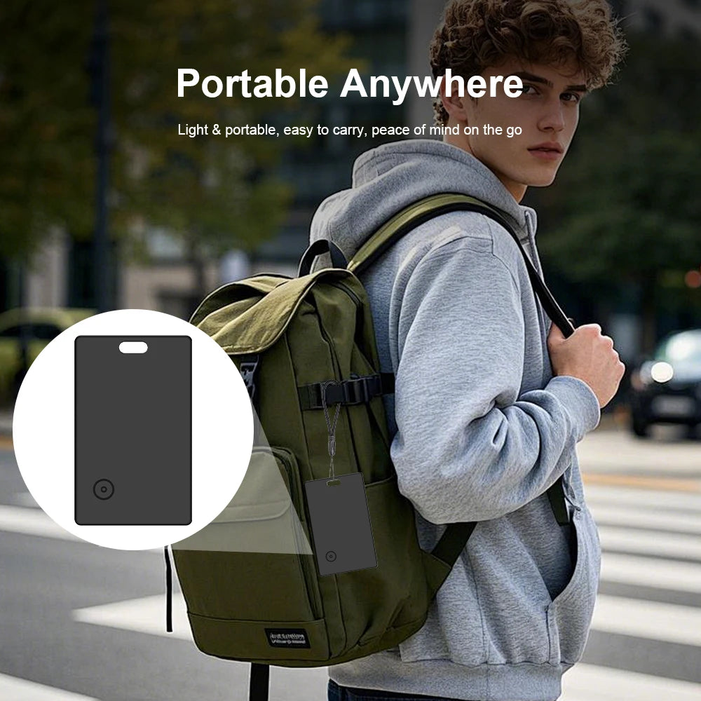 Tökéletesen vékony Find My Card nyomkövető a pénztárcáért VAT táskáért útlevél hátizsák fogantyú utazótáska laptop iOS csak Apple Bluetooth Anti Lost Locator Devi