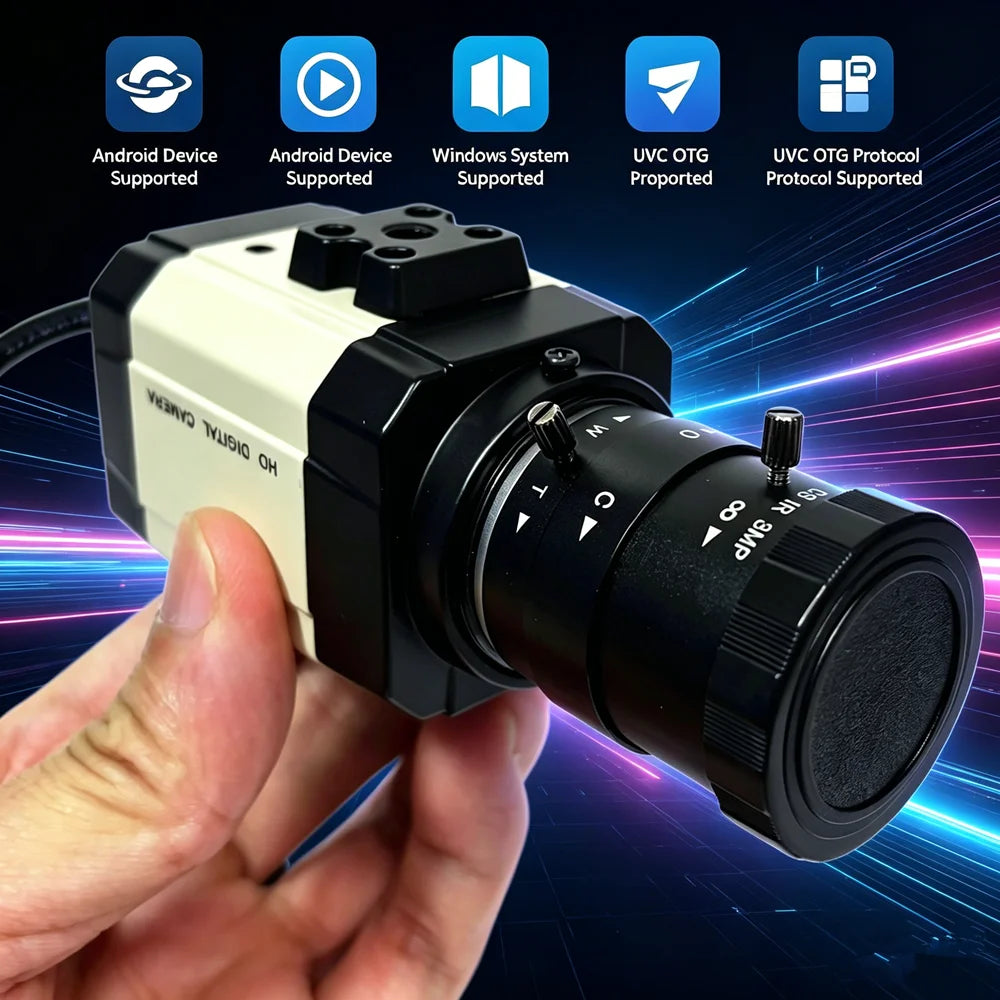 8MP UVC USB Webcam with 5-50mm Optical Zoom Lens