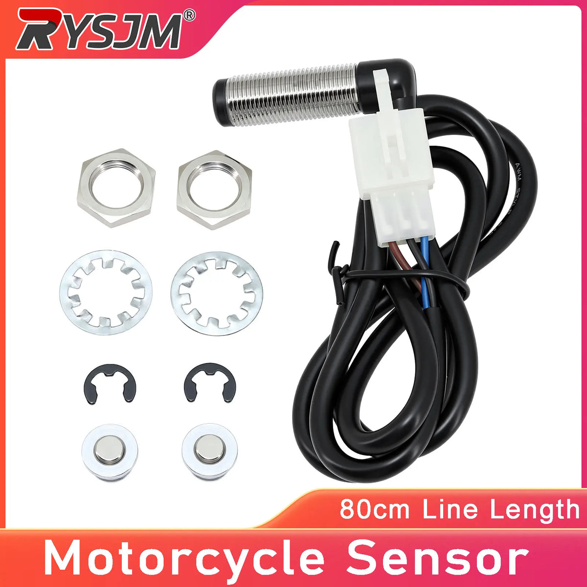 Motorcycle Speedometer Sensor Cable, 12 V Replacement
