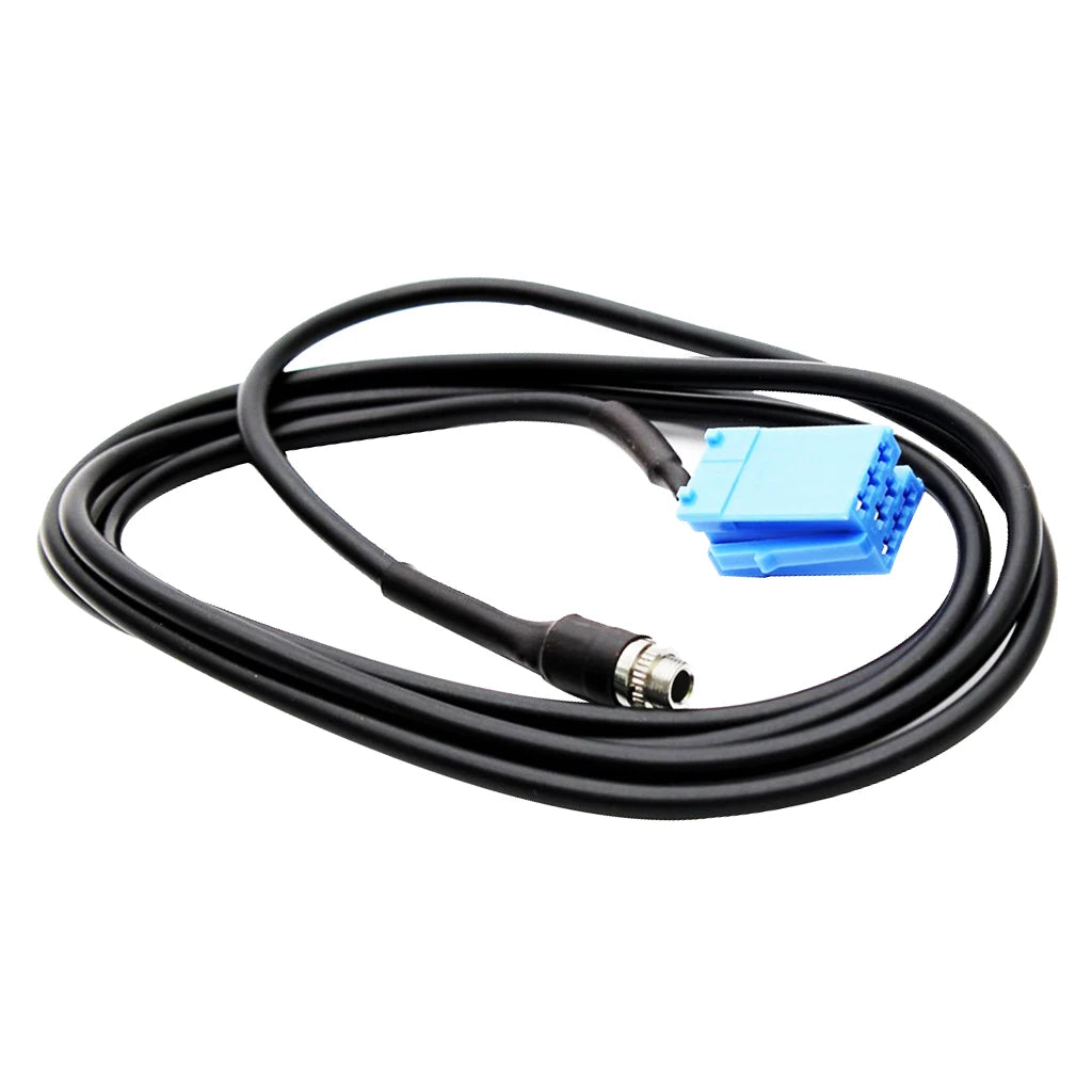 3.5 mm AUX Adapter Cable with Mini ISO 8 Pin Plug for Car Radios