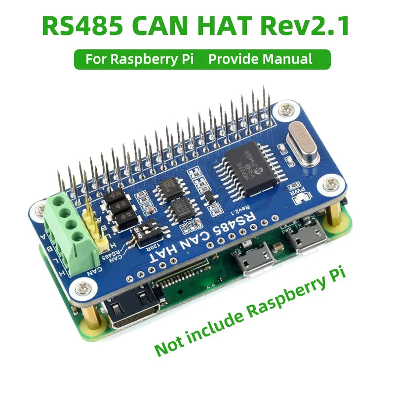 Raspberry Pi RS485- og CAN-HAT med MCP2515
