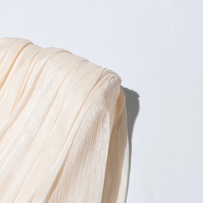 TWOTWINSTYLE Solid Patchwork Lace Up Blouse Mini Dresses For Women V Neck Long Sleeve Sweet Style Dress Female Clothing Fashion