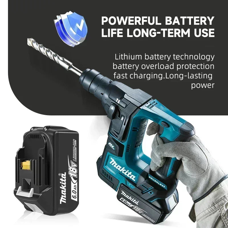 Makita 18V 6.0Ah Rechargeable Lithium Battery
