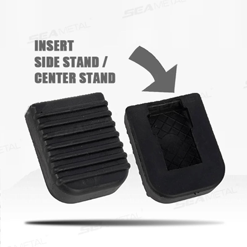 BLALION Motorcycle Stand Pad Kickstand Rubber Support Plate Outdoor Parking Motorbike Foot Side Stand Base Kickstand Holder Pad