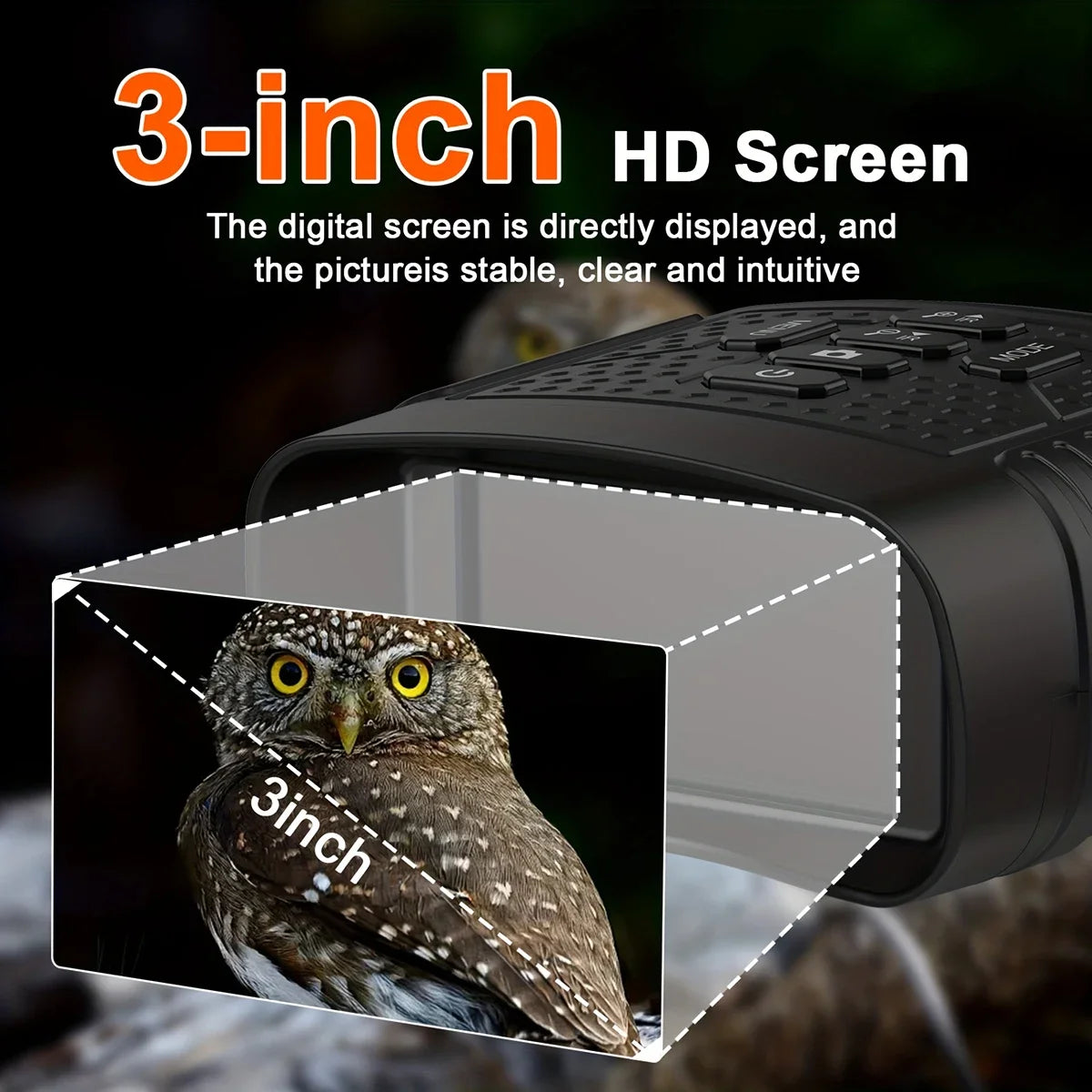 Digital Night-Vision Binoculars with Infrared Light