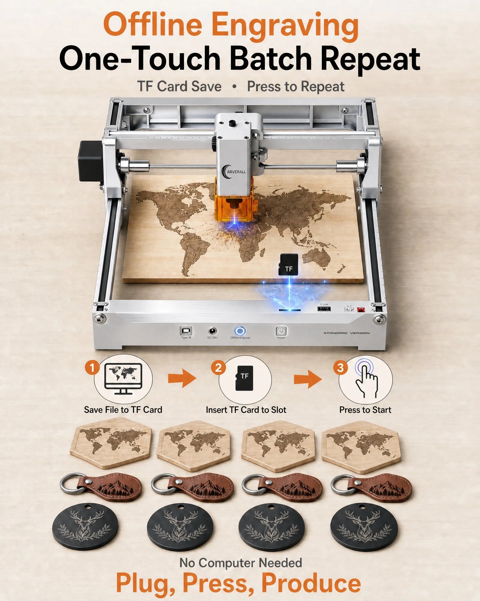 Laser Engraving Machine 7W/12W Diode CNC Machine