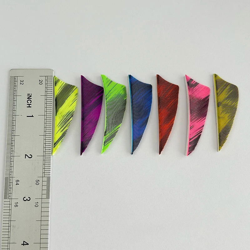 50 Plumillas de pluma de pavo de alas derechas — 2 pulgadas