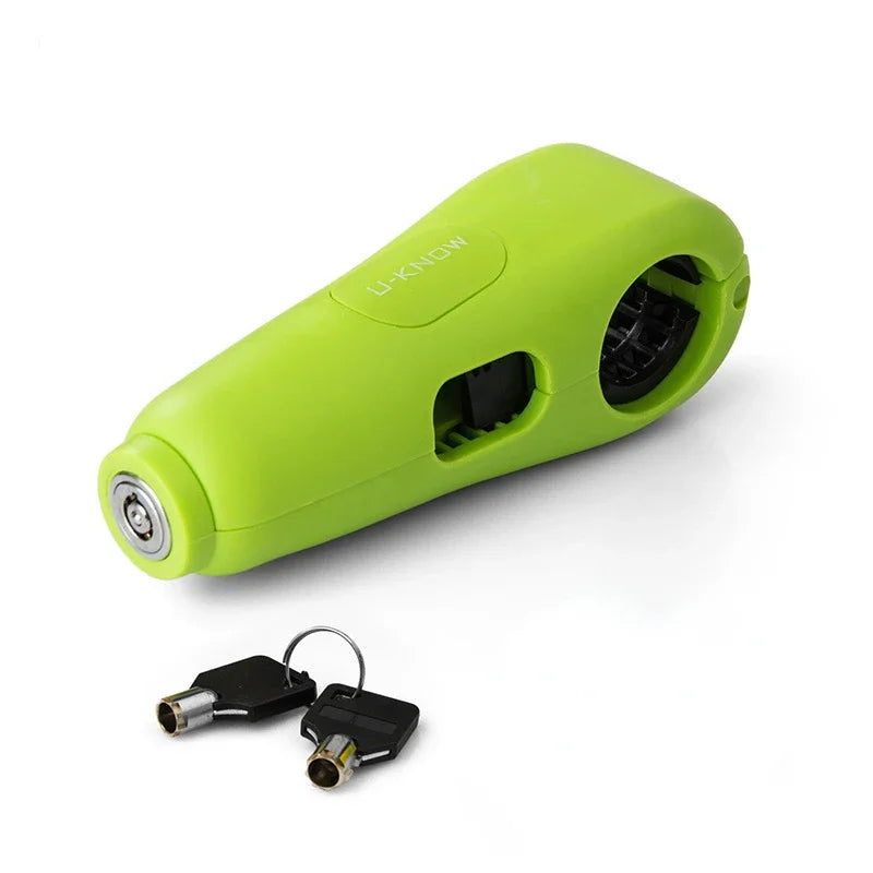 Handlebar Lock with 100 dB Alarm for Motorcycle and Scooter