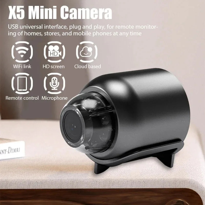 1080P Mini WiFi Night Vision Camera for Home Monitoring