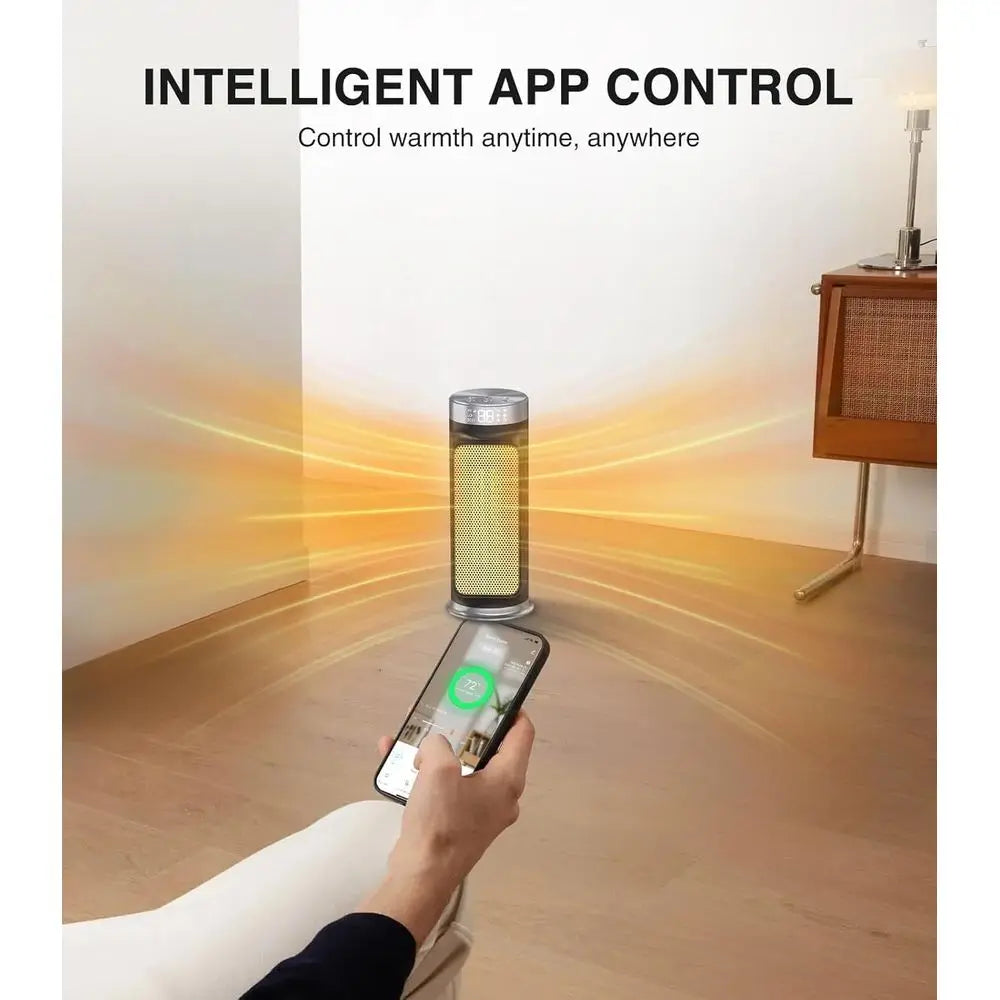 1500W Smart Space Heater with WiFi, App Control & 24H Timer