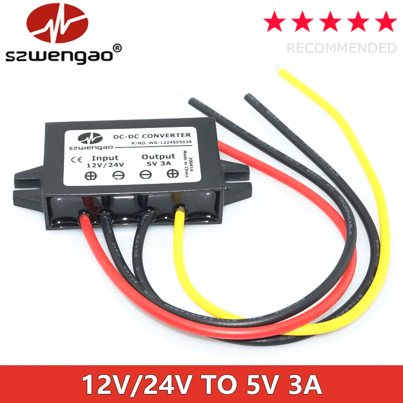 Měnič napětí 12/24 V na USB 5 V