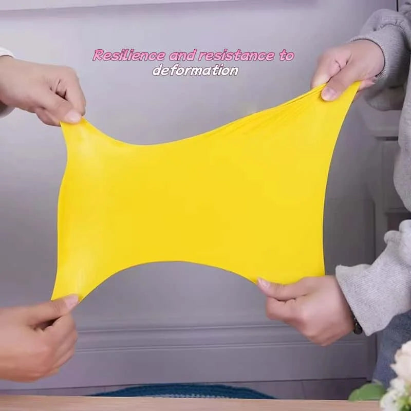 1 Pair Latex WaterProof Shoe Covers Lip-resistant Rubber Rain Boot Rain Gear Overshoes Accessories for Outdoor Rainy Day