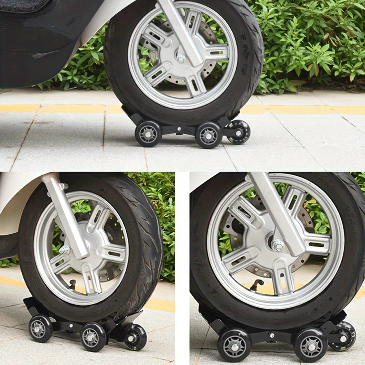 Motorcycle Wheel Moving Roller Cradle