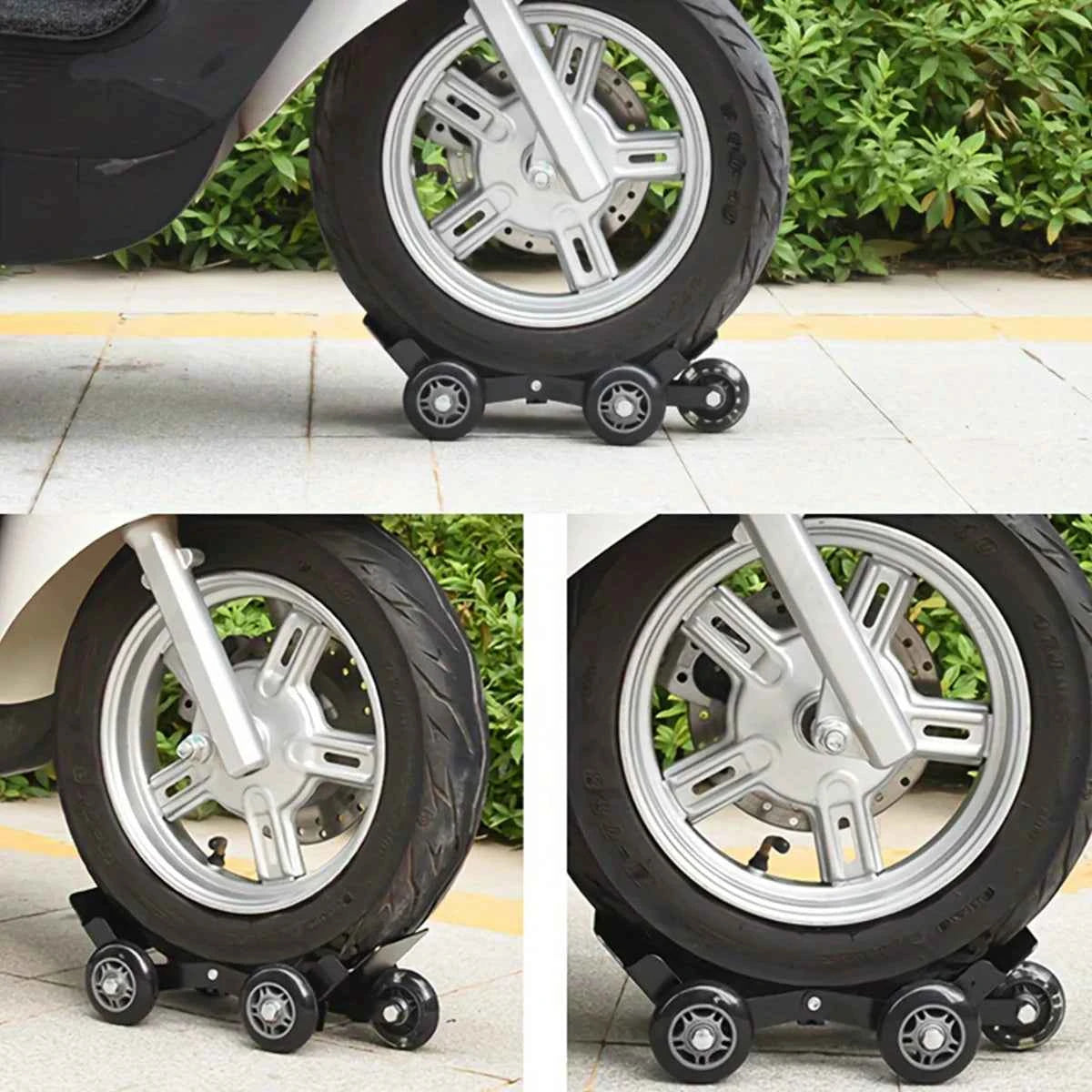 Motorcycle Wheel Moving Roller Cradle
