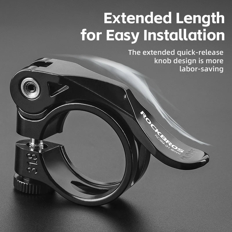 Quick Release Bicycle Seat Post Clamp Aluminum Alloy Bike Seat Clamp