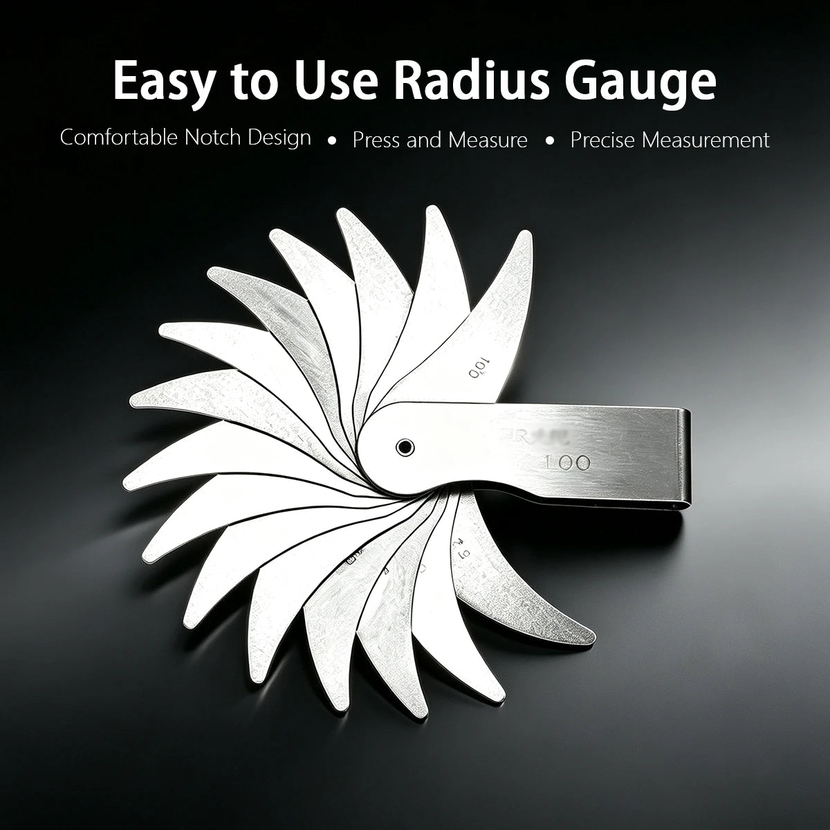 Radius Fillet Gauges for Concave and Convex Profiles