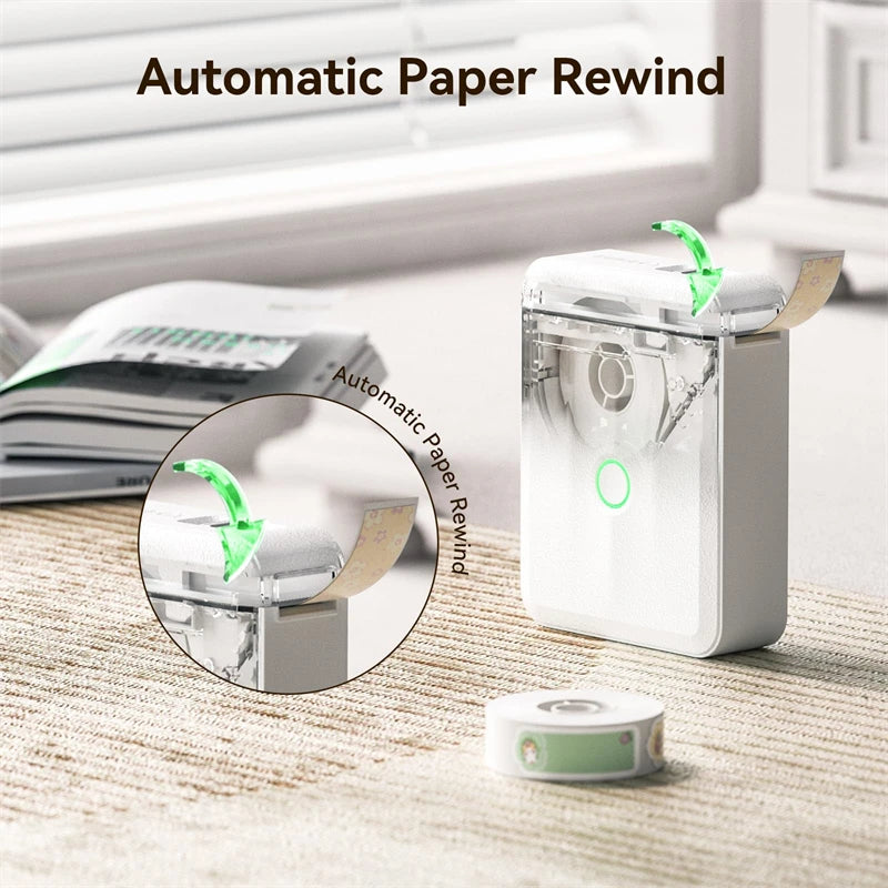 D110 Upgraded Version Thermal Label Printer Mini Portable Smart Label Maker With Tape