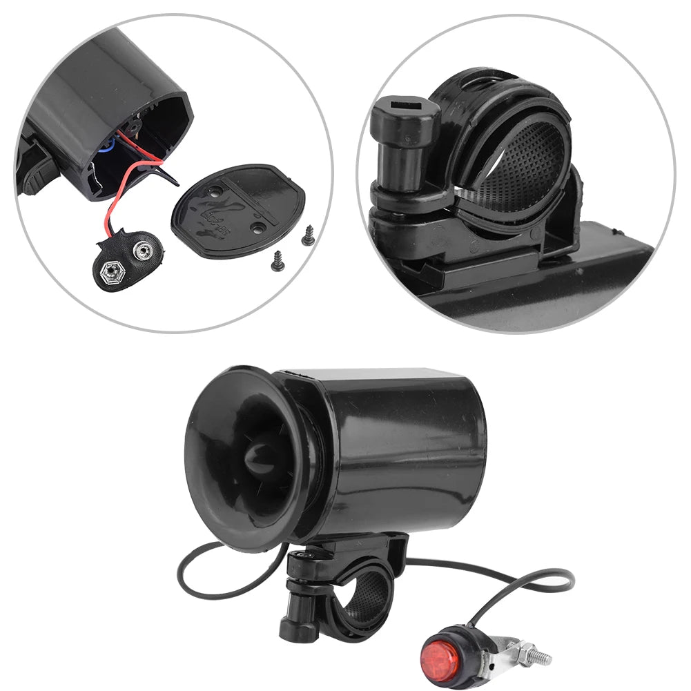 Bike Handlebar Electric Horn with Six Sounds