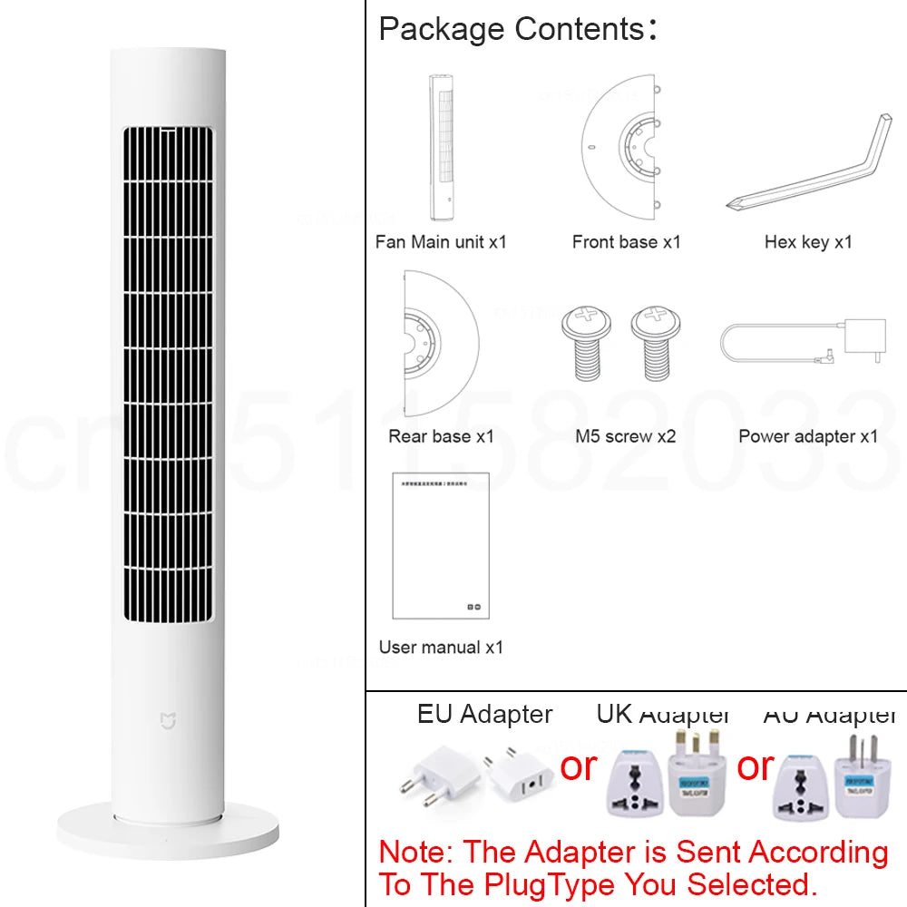 MIJIA Smart Tower Fan 2 with 150° Oscillation & App Control