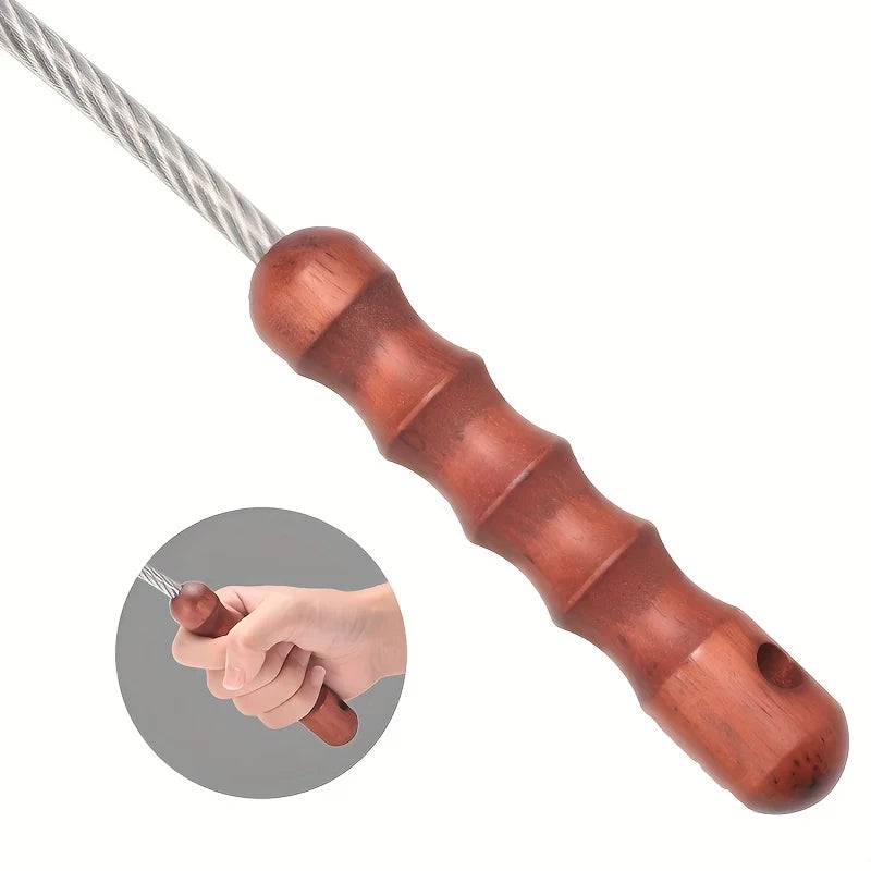 Wood Handle Emergency Whip with Glass Breaker