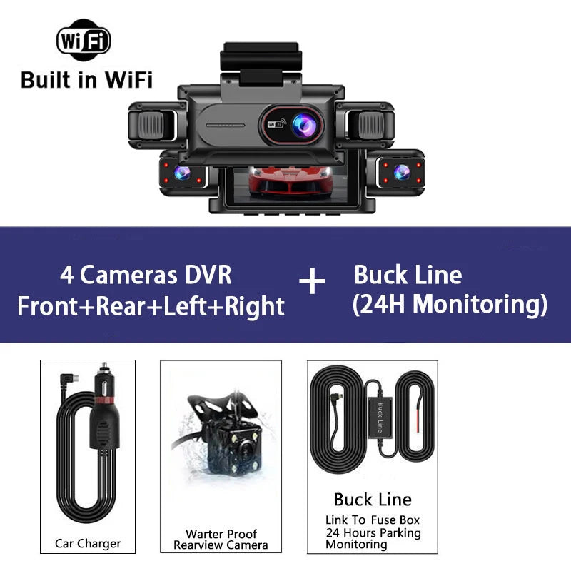Wi-Fi Multi-Lens Dash Camera - VI64 Options