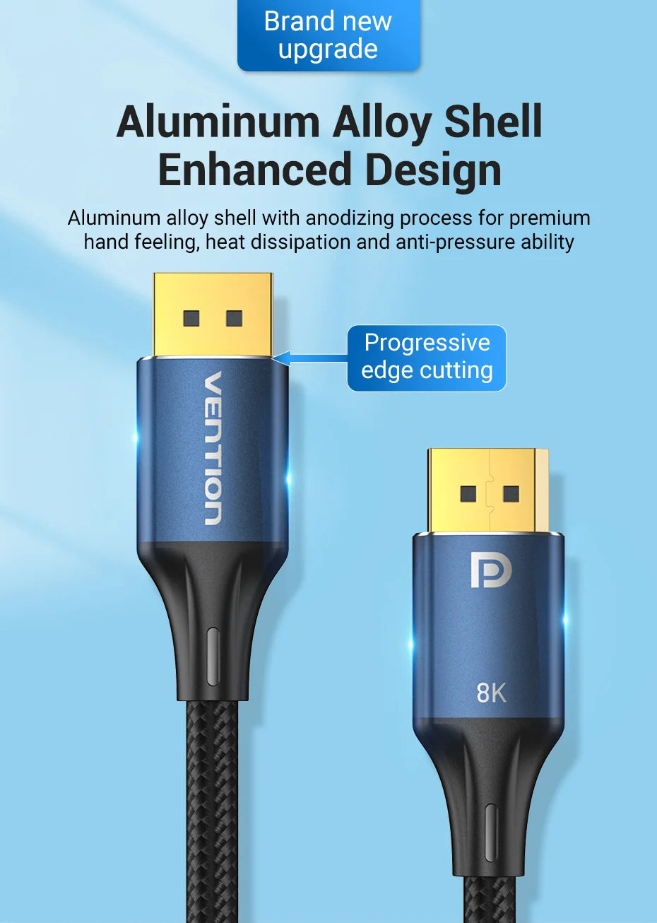 DisplayPort Cable - DP 1.2 and 1.4 Options
