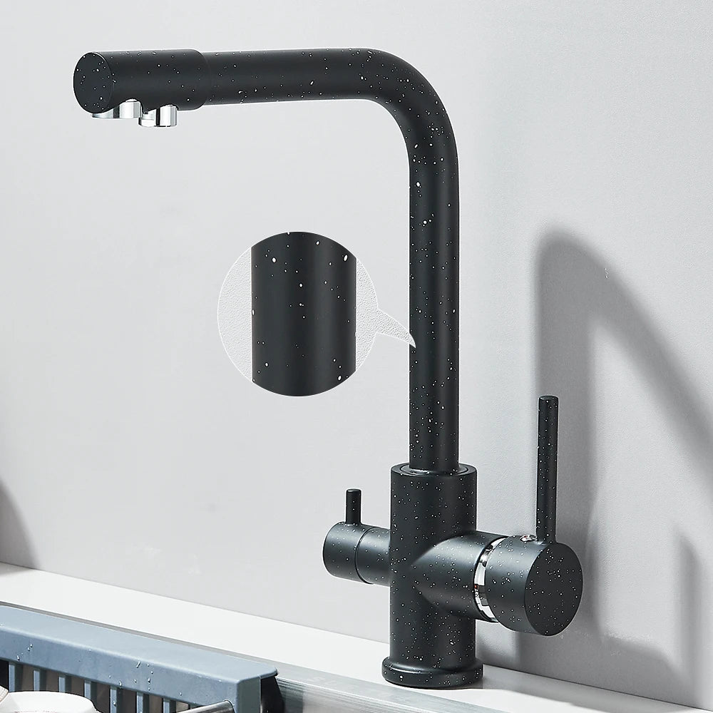 Robinet d'évier de cuisine filtré avec bec pour eau potable