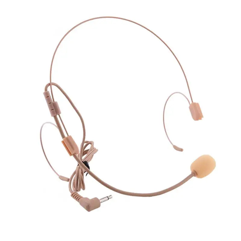 Dual Ear Hook Headset Microphone with 3.5 mm Plug for Speech