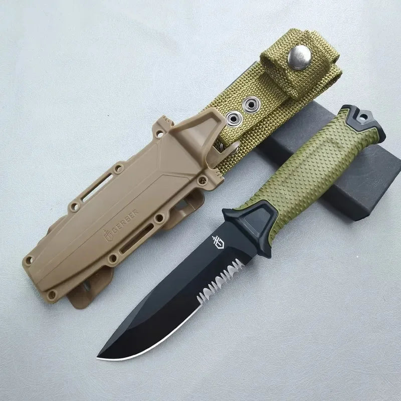 new Stainless Steel Outdoor Survival Knife Portable Camping Pocket Knife Military Tactical Knives for Self Defense Hiking Travel