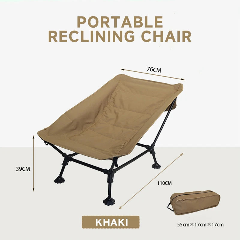 Folding Lounger Chair for Camping, Beach, Home and Travel