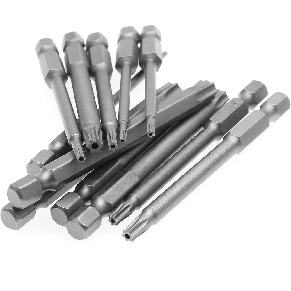 Torx Security Screwdriver Bit Sets - 50 / 100 mm