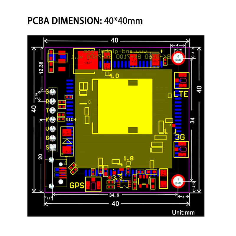 SIM7600SA-MNSE LTE Cat1 4G Mini jadrová doska s GNSS