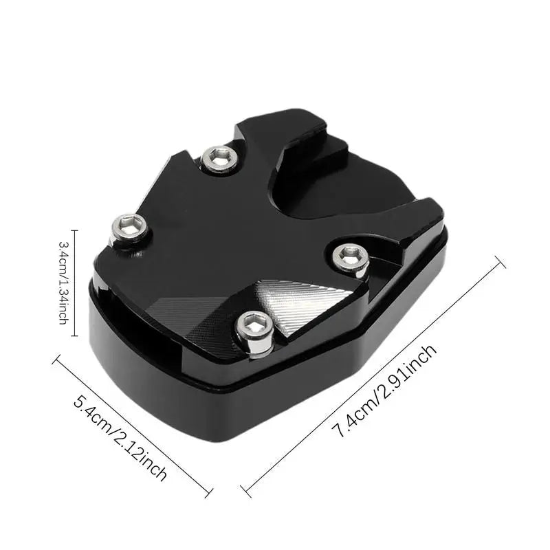 Extensión de aluminio para la pata de cabra de motocicleta