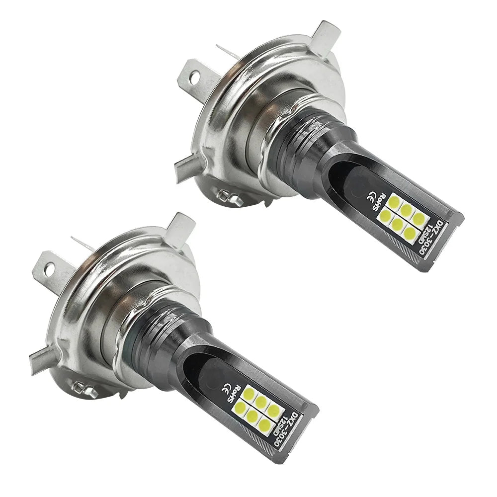 LED Headlight and Fog Light Bulbs 2-Pack 80W 12V-24V