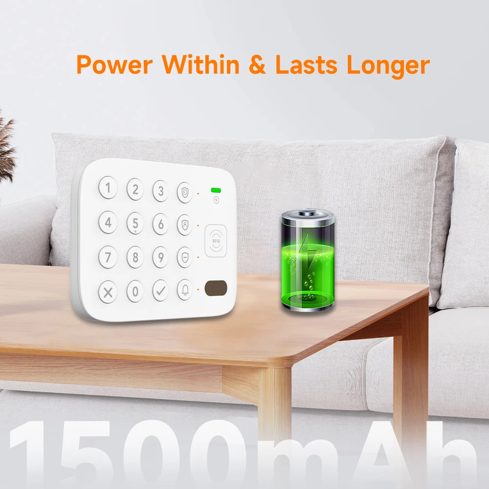 Teclado Táctil Inalámbrico LoRa Inteligente Staniot, 500 m de alcance de transmisión, Etiqueta RFID compatible con Secpanel 7 Pro, Panel de Control de Alarmas, Accesorios de Seguridad para el hogar