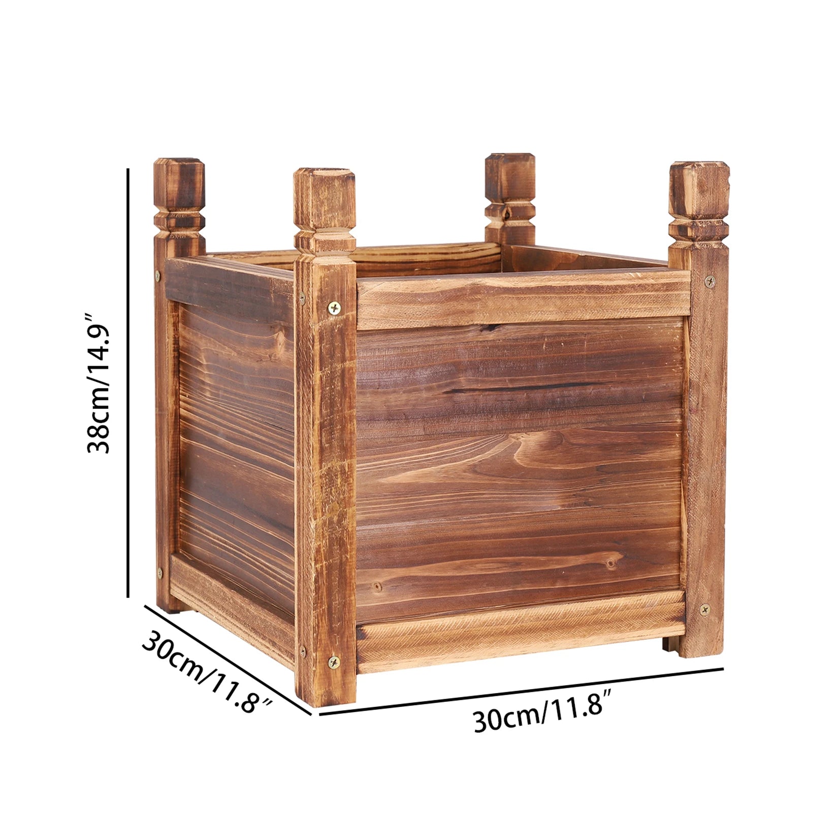 Erhöhtes Holz-Gartenbeet für Gemüse, Kräuter & Blumen