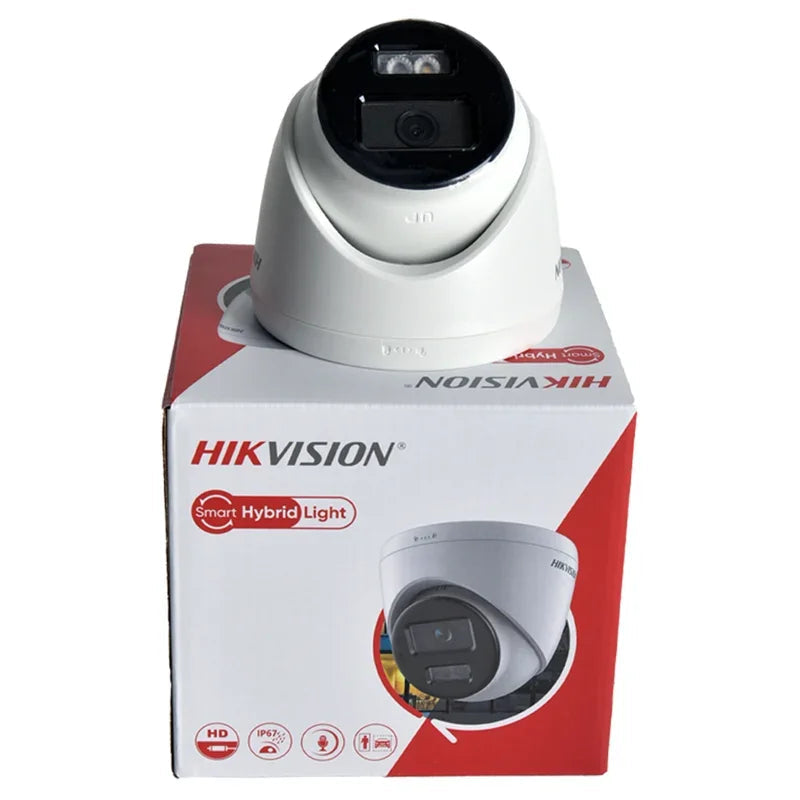 Hikvision Original 4K 8MP IP Camera DS-2CD1383G2-LIUF AcuSense Smart Hybrid Light Built-in MIC Slot Security Network Camera IP67