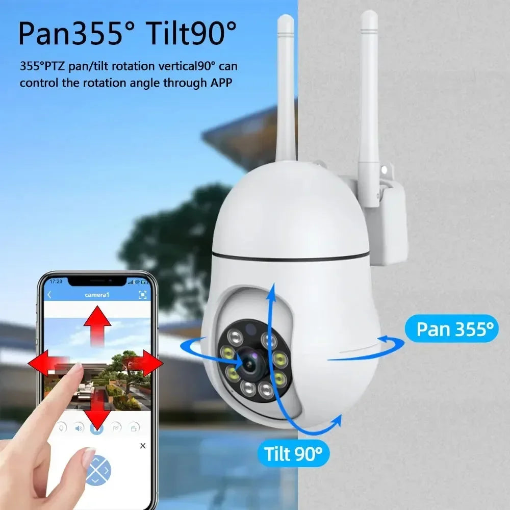 5MP WiFi Indoor 360° PTZ Camera with Night Vision and Two-Way Audio