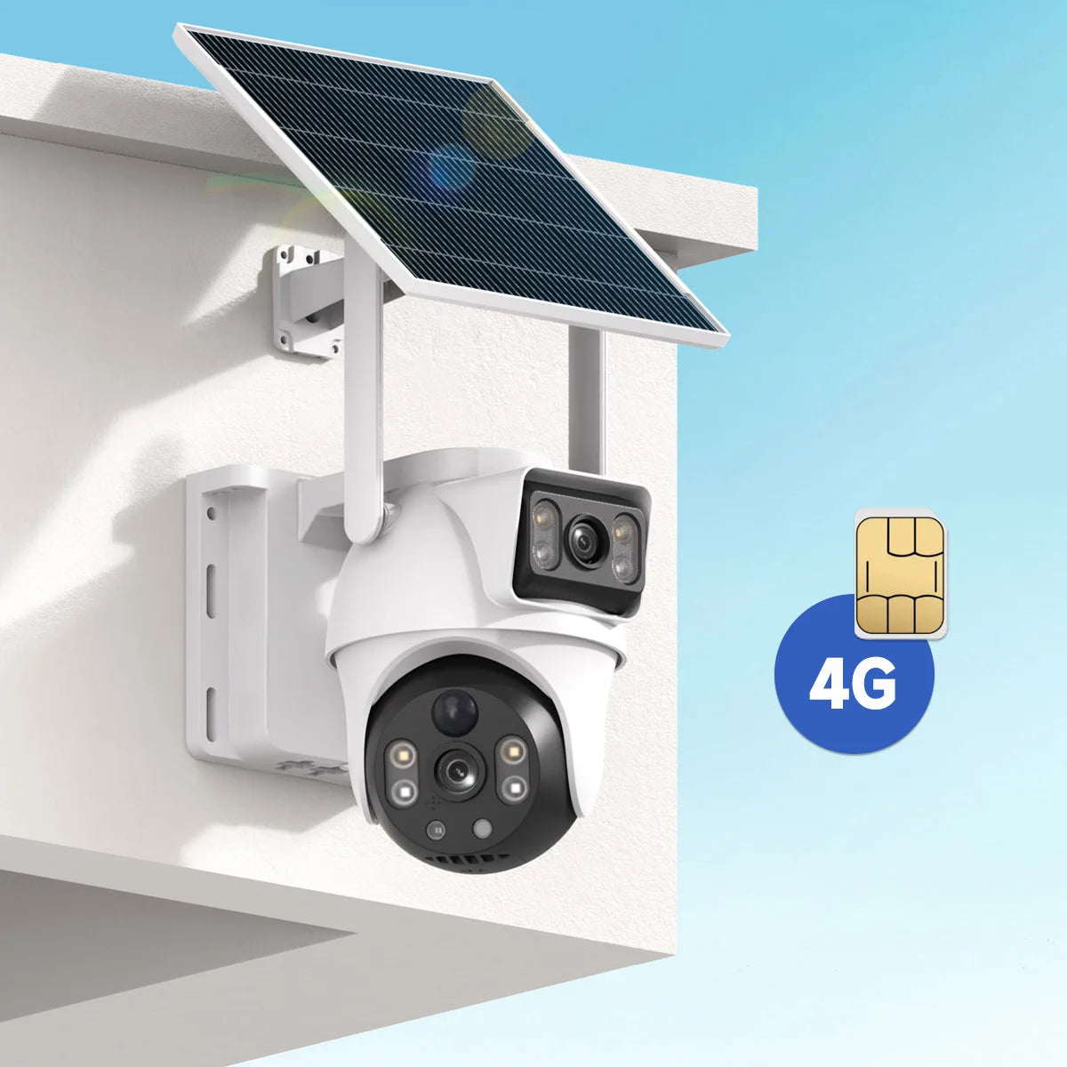 8MP Solar Powered 4G Outdoor Surveillance Camera